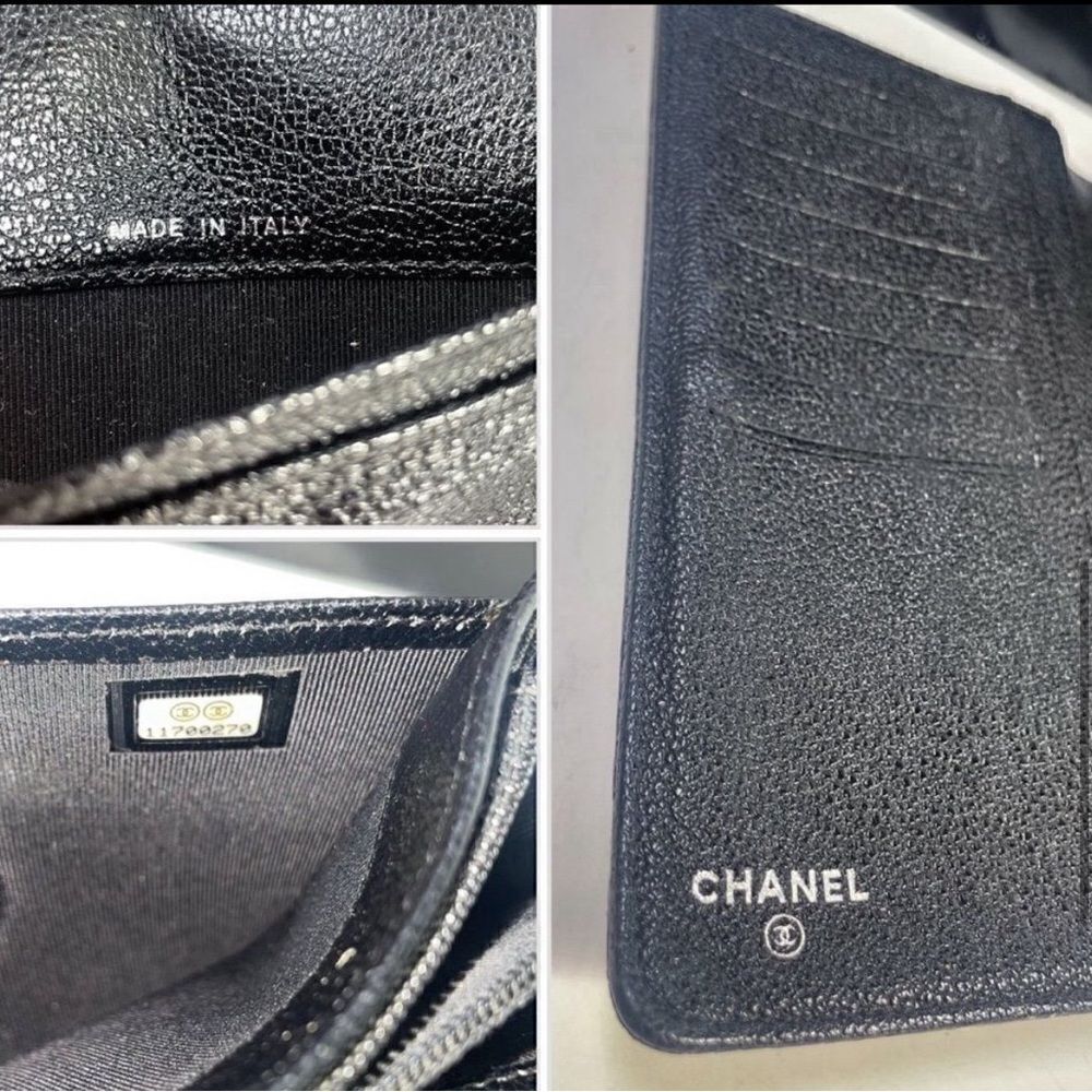 AUTHENTIC CHANEL BIFOLD DIAMOND STITCH WALLET GOLD - Picture 7 of 14